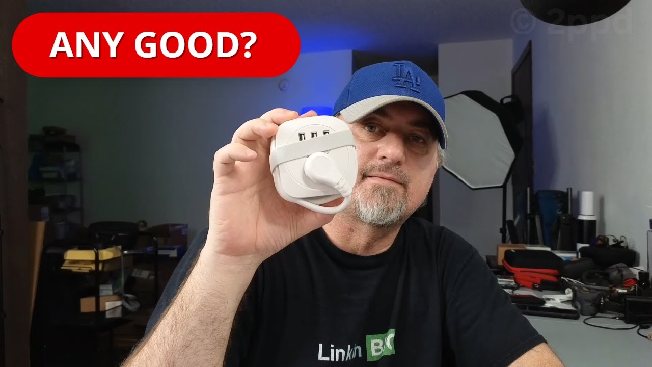 Travel Power Strip, 3 USB Ports, 2 outlets and 3ft Cord (Review)