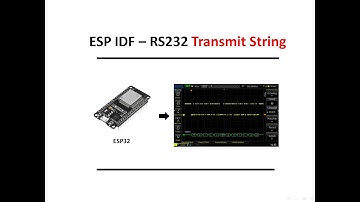 3 - Transmit a string via RS232 from ESP32 to the scope in FreeRTOS ESP IDF environment