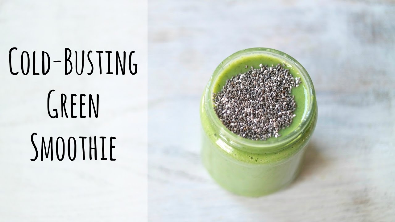 COLD-BUSTING GREEN SMOOTHIE » immunity boosting combo