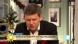 Så hjälper du ditt barn bli miljonär - Nyhetsmorgon (TV4)