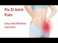 Best SI Joint Pain Exercises (With FREE Exercise Sheet!) at Home