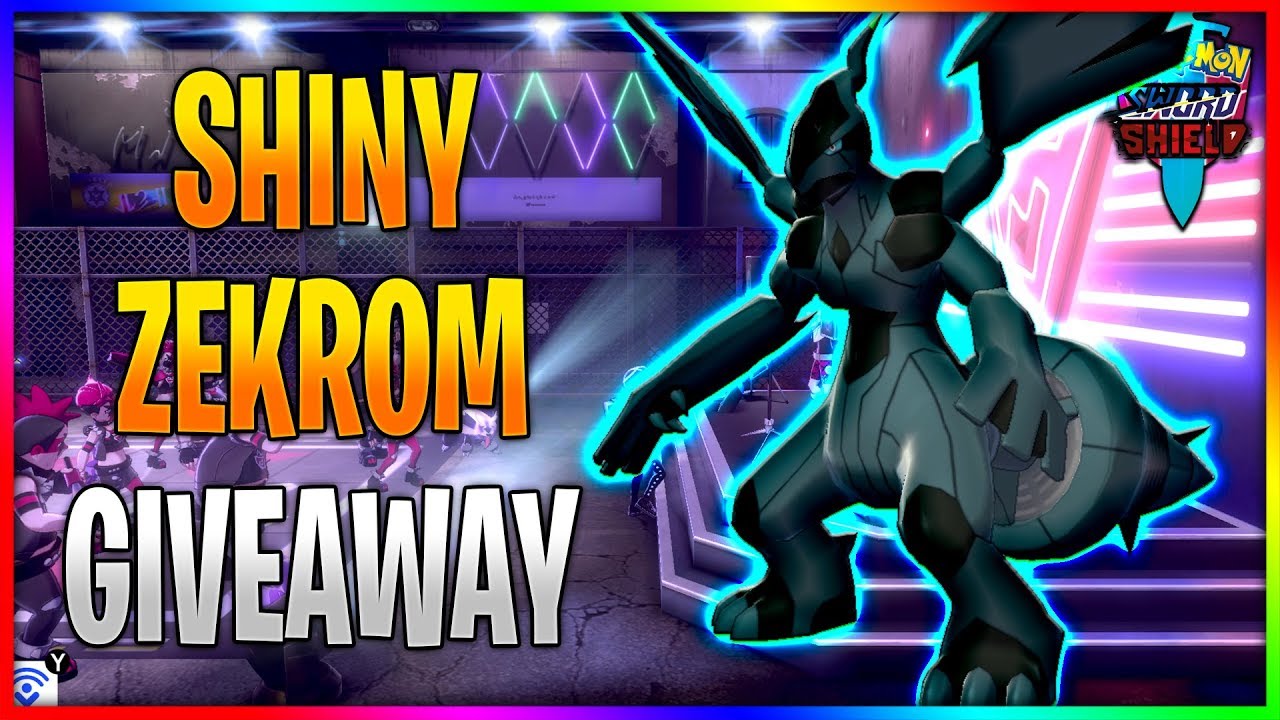 Shiny Zekrom Giveaway  Pokémon Sword & Shield 