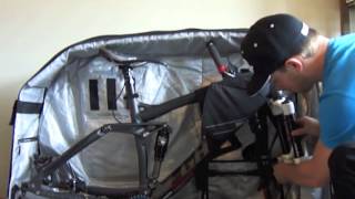 How to pack a mountain bike into an EVOC bike bag screenshot 3