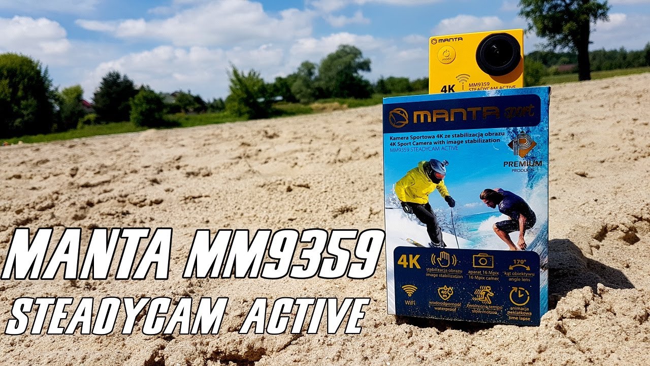 Maxim explain enter Manta MM9359 SteadyCam Active - test, recenzja kamertki sportowej / sample  video - YouTube