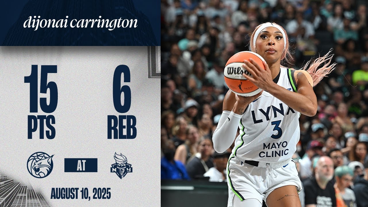 DiJonai Carrington Making An Impact Vs The New York Liberty | 08.10.25