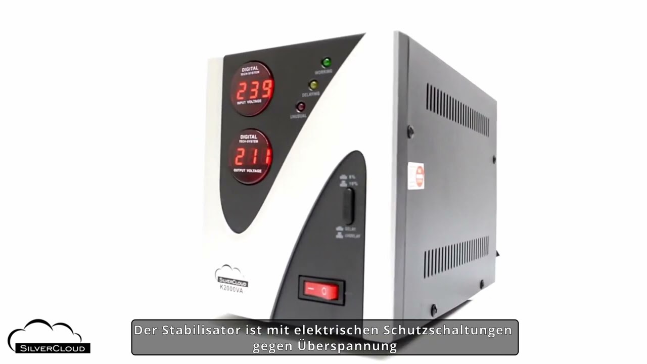 Voltage Stabilizer SilverCloud 1000VA 600W
