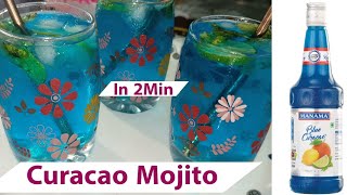 How To Make Blue Curacao💙👈🤤👌 || Mojito