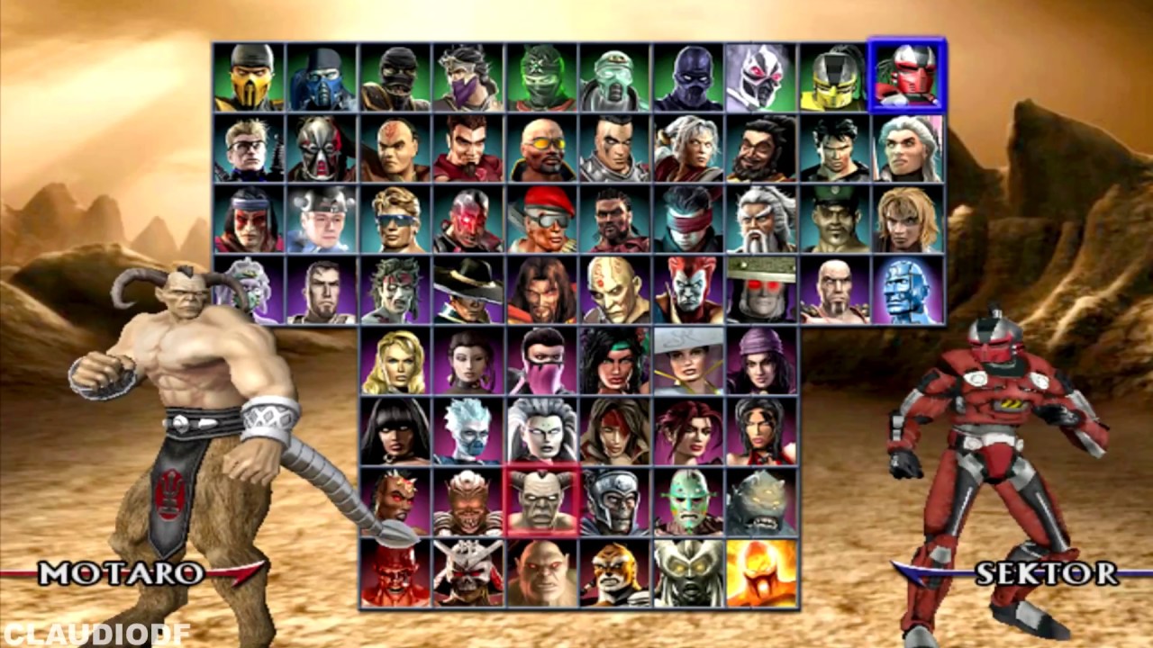 Mortal kombat armageddon personagem