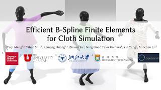 [SIGGRAPH 2026] Efficient B-Spline Finite Elements for Cloth Simulation
