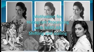 Histogram Scaling and shifting in Matlab (ploting histogram without matlab inbuilt functions)