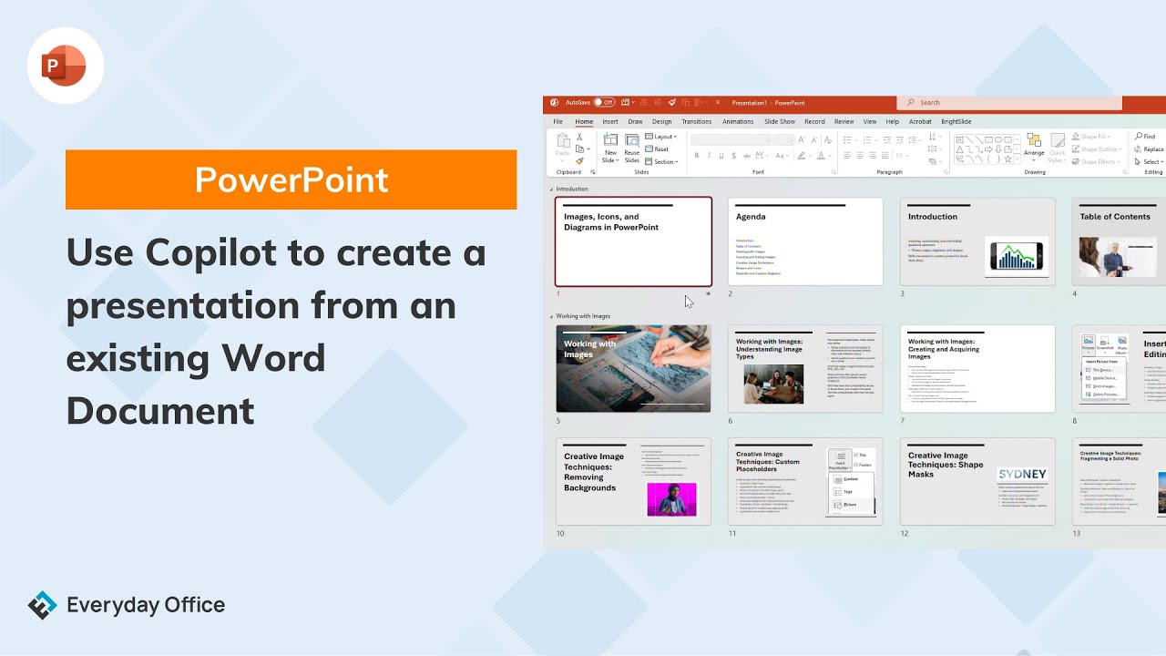 Use Microsoft 365 Copilot to Create a Presentation from a Document ...