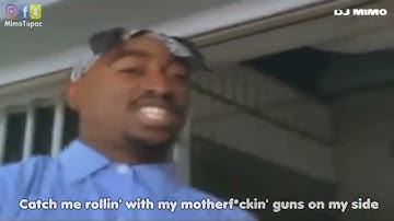tupac guns on my side
