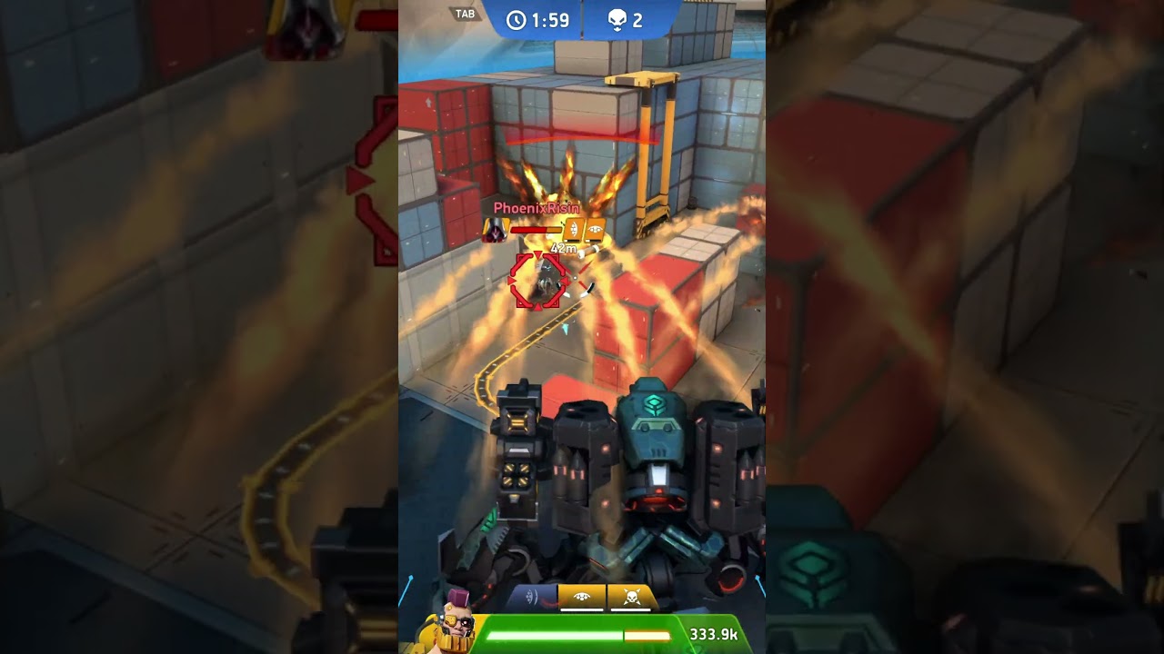 Scorpius z Nade Launcher w turniejowym starciu | Siła precyzji | Mech Arena 