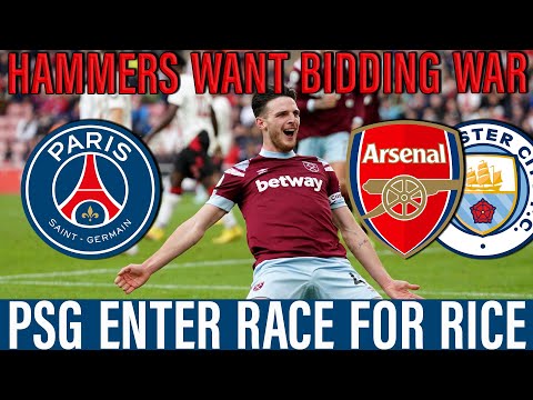 West Ham News: Declan Rice Transfer twist gives Premier League teams competition | PSG enter race