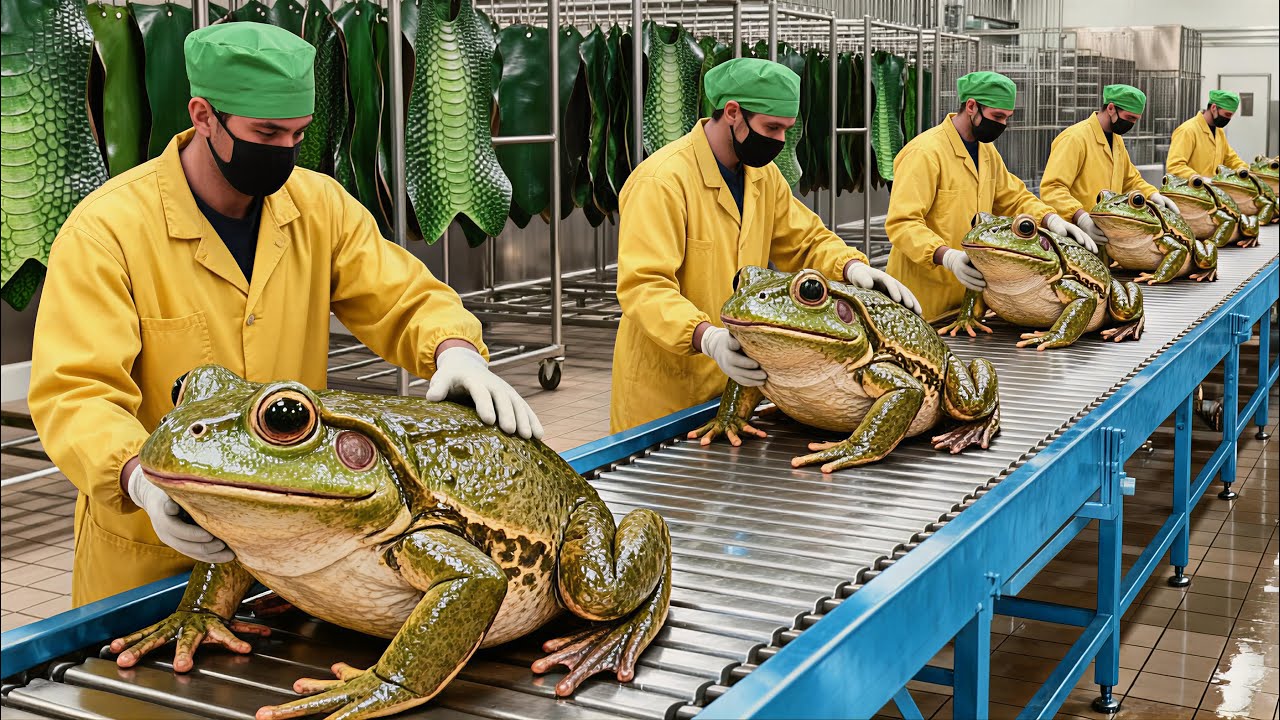 Inside the Frog Leather Factory-How Exotic Skins Become Luxury Items (Full Process) Million Dollar;.