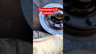 Ram 3500 6.7l cummins thermostat #ram #thermostat #repairs #viralshort #allaboutcarz