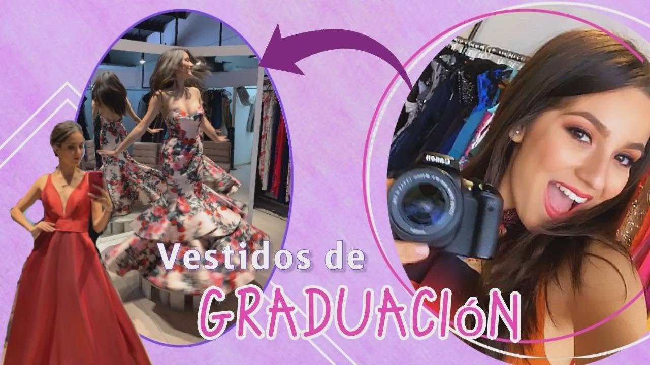 Trying on Graduation Dresses