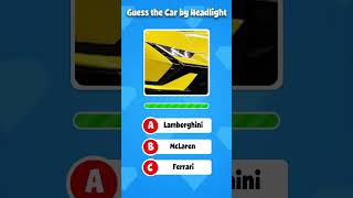 Guess the Car by Headlight! 🚗 Can You Guess All 3? #quiz #cars #shorts #carquiz #challenge