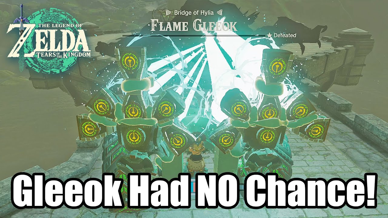 TotK QR SHARES: Dual Pulse Turret DOUBLE TROUBLE Takes Down Flame Gleeok in UNDER 18 Seconds!