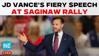 JD Vance LIVE | Vance's Grand Speech Ahead Of Elections | Saginaw | Trump vs. Kamala | U.S Elections