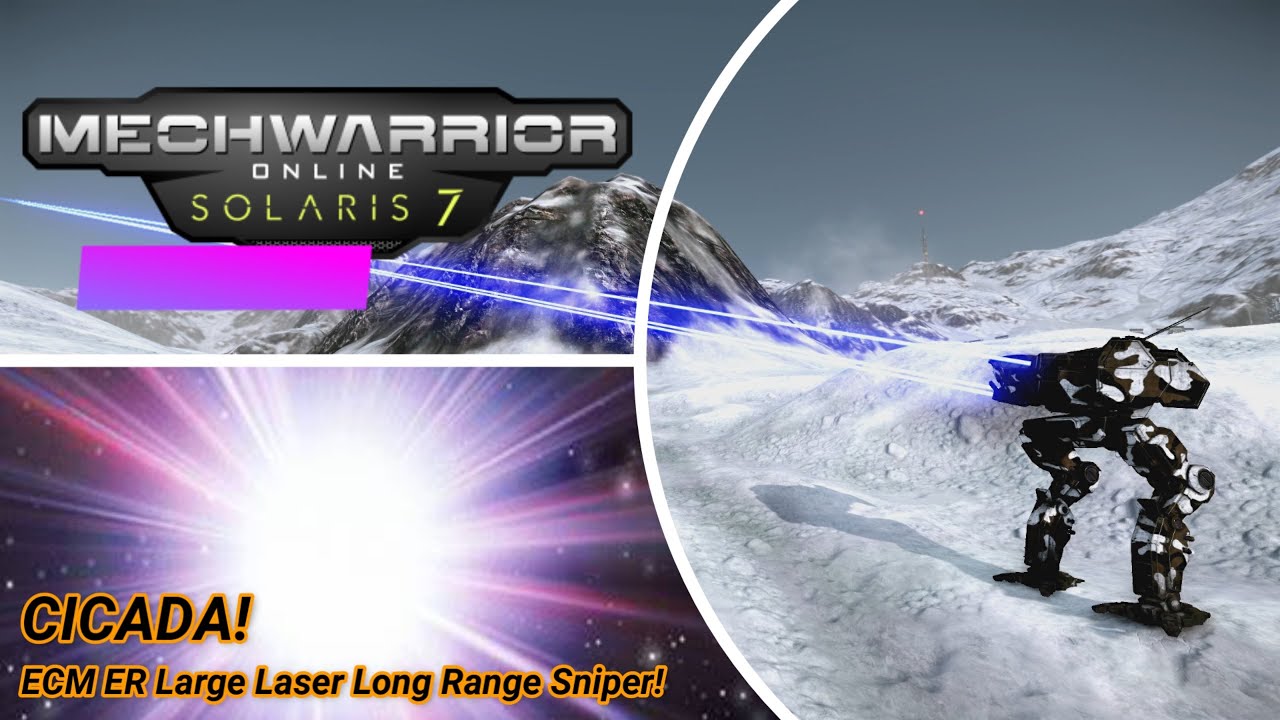 Mechwarrior Online - Cicada ECM ER Large Laser Long Range Sniper!