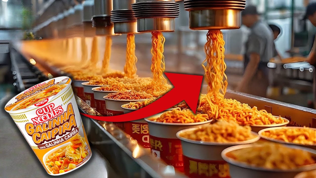 Como o CUP NOODLES é feito - Processo Industrial