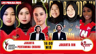 Live proliga 2024, Jakarta Pertamina Enduro vs Jakarta BIN