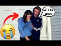 CRYING OUTSIDE IN THE RAIN PRANK ON BOYFRIEND.. *CUTEST REACTION*