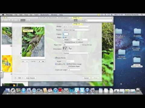 How To Do A Contact Sheet For Photo On A Mac