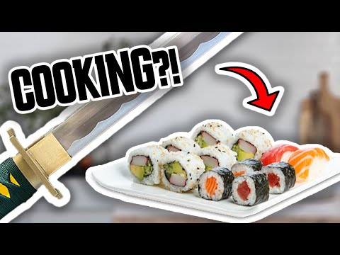 How To Cook With A REAL Katana