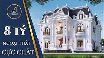 Biệt Thự 2 tầng Tân Cổ Điển Pháp: 8 TỶ - NGOẠI THẤT CỰC CHẤT (CĐT: ông Hùng - Hòa Bình) BT22673