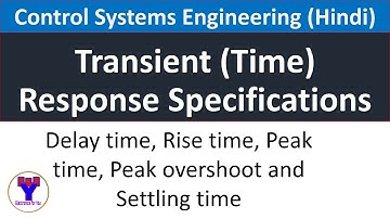 Transient response specifications of Second order system in Hindi