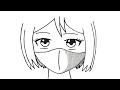 Как нарисовать АНИМЕ девушку в маск