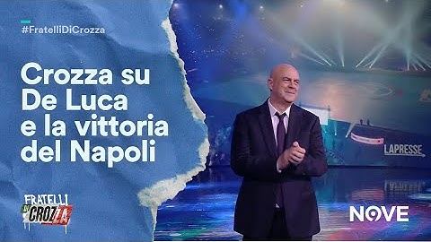 Maurizio Crozza e il suo monologo sulla vittoria del #napoli