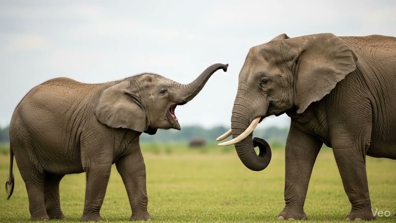 A baby elephant with paralyzed legs is crying for help; what happens next will bring you to tears