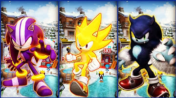 Sonic Dash - All New Characters Update Unlocked : Darkspine Super Sonic Warehog