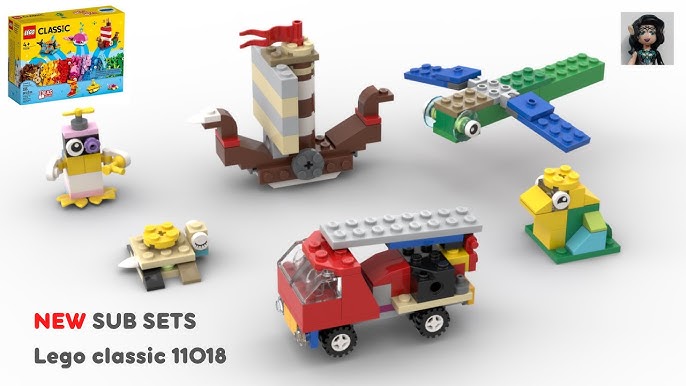 6 NEW SUB SETS Lego classic 11018 ideas How to build - YouTube