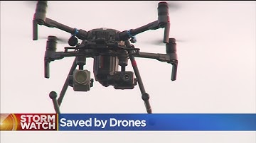 Firefighters Using Drones For Rescues