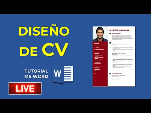 DISEÑO DE CV EN WORD 2024