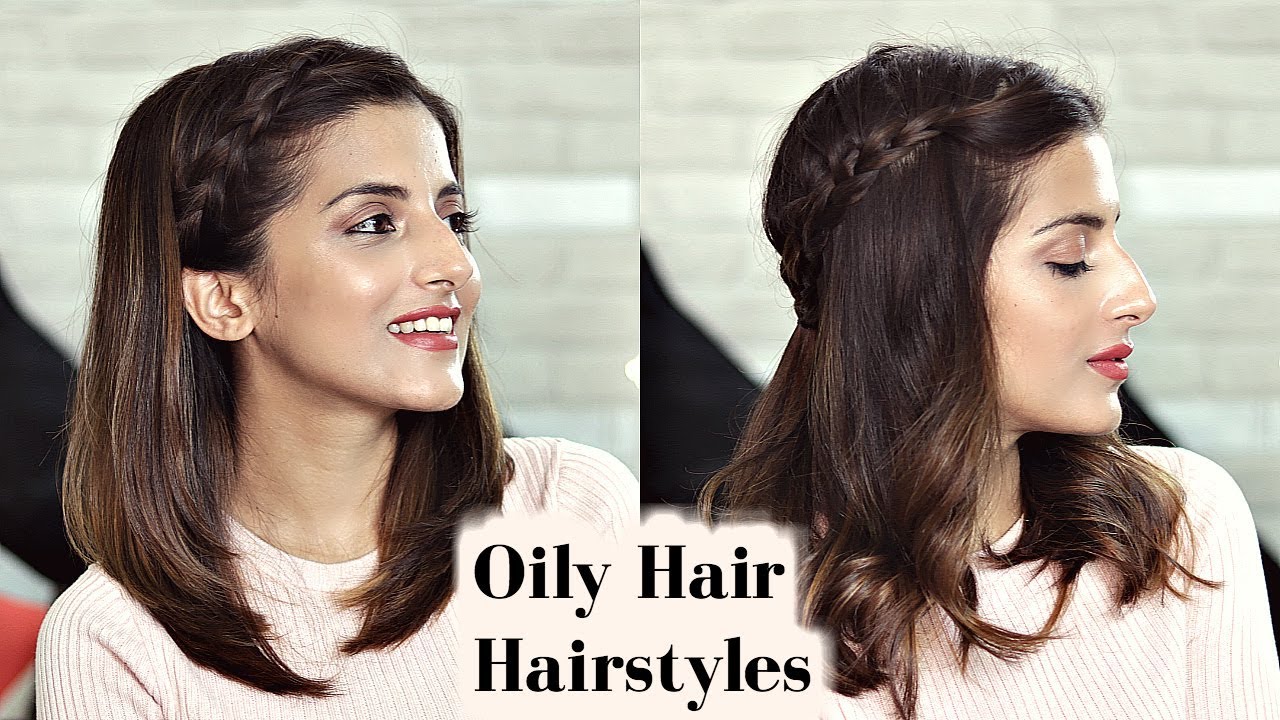 day 4 OILY hair 💦 but make it cute #hairtok #oilyhair #oilyhairstyles... | oily  hair hairstyles | TikTok