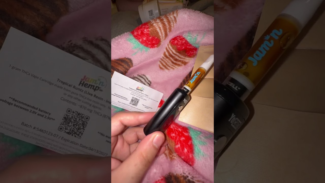 Jam N Hemp Co THCA Live Resin 1 Gram Cart Tropical Runtz Indica