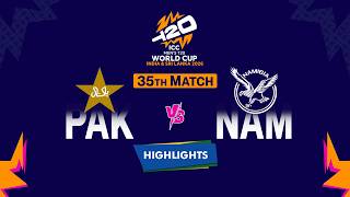 Highlights: 35th Match , Pakistan vs Namibia | 35th Match, PAK VS NAM