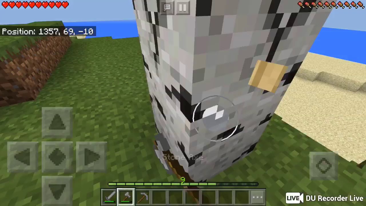 Minecraft part 1 building our house (new map/series) - YouTube