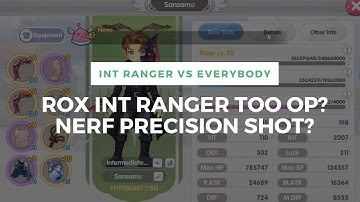 ROX RANGER MOST CONTROVERSIAL SKILL!! NERF INT RANGER PART 2! PRECISION SHOT TOO OP