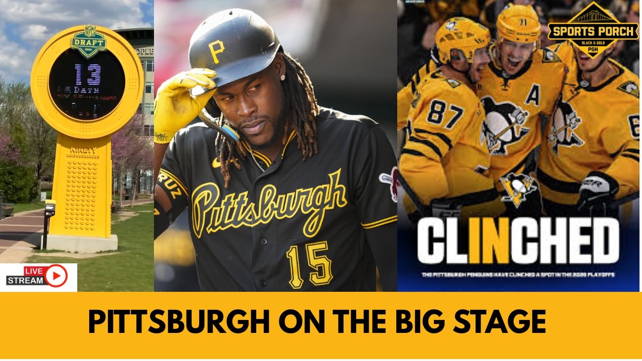 🏈 ⚾ 🏒 THE SPORTS PORCH LIVE: Playoff Bound Pens, Pirates Heat & Steelers Draft Dreams! 🏈 ⚾ 🏒 THE SPORTS PORCH LIVE: Playoff Bound Pens, Pirates Heat & Steelers Draft Dreams!