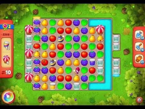 GardenScapes Level 2288 no boosters (18 moves)
