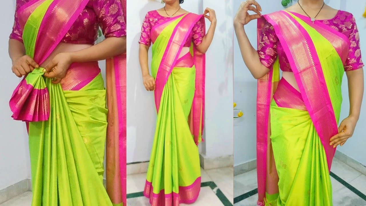 How to wear a aree Saree kaise pahne jata hai Saree kivabe porte
