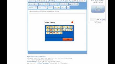 Tutorial: Using the WYSIWYG Editor