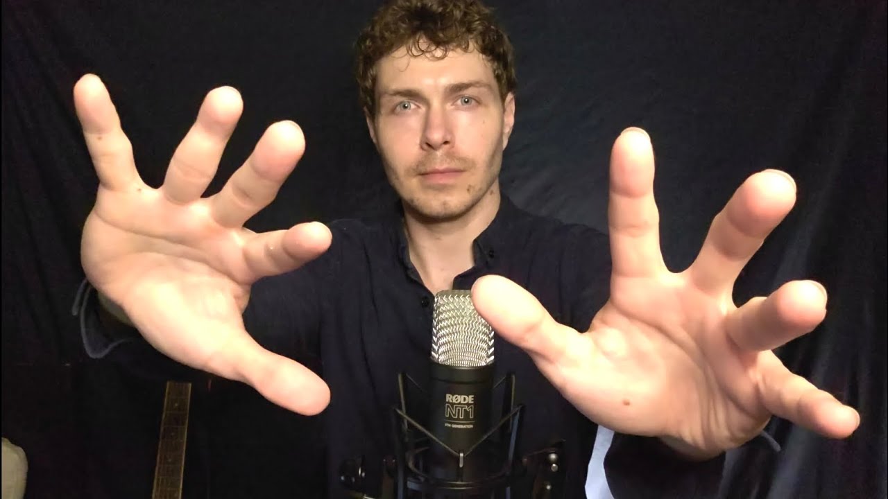 ASMR Up Close Visuals, Whispers and Hand Triggers for Relaxation