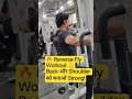 Reverse fly #ReverseFly #ShoulderWorkout #BackWorkout #GymMotivation